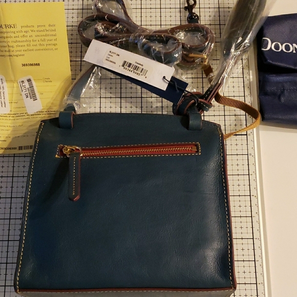 Dooney & Bourke Leather Crossbody Bag Denium - Picture 5 of 9